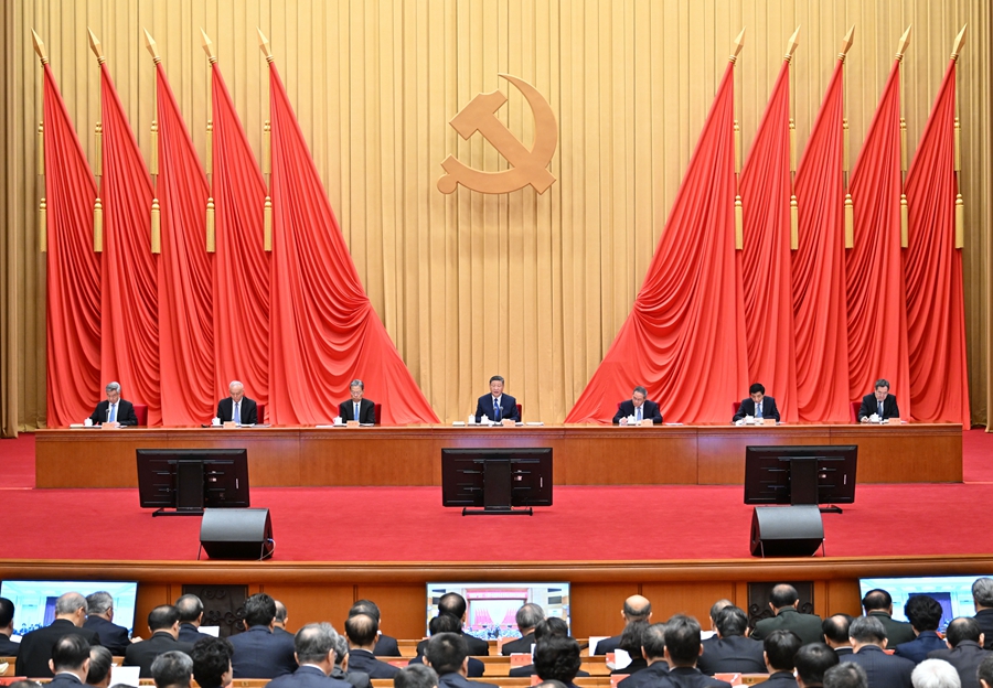 ??1月6日，中共中央總書記、國家主席、中央軍委主席習(xí)近平在中國共產(chǎn)黨第二十屆中央紀律檢查委員會第四次全體會議上發(fā)表重要講話。李強、趙樂際、王滬寧、蔡奇、丁薛祥、李希出席會議。